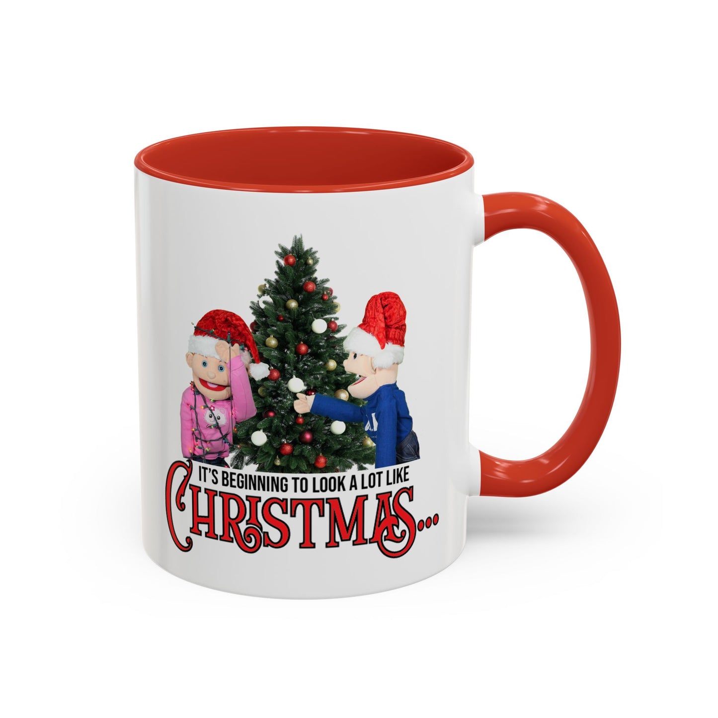 James and Julia Christmas Accent Coffee Mug (11, 15oz)