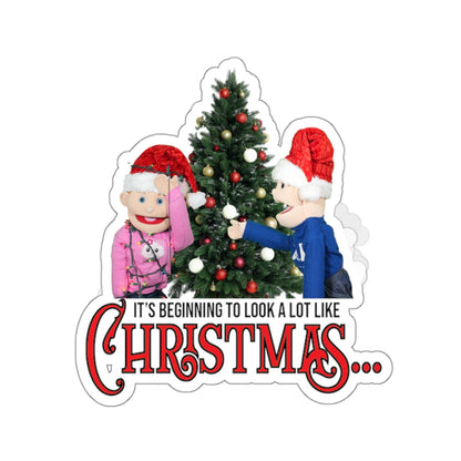 James and Julia Christmas Stickers