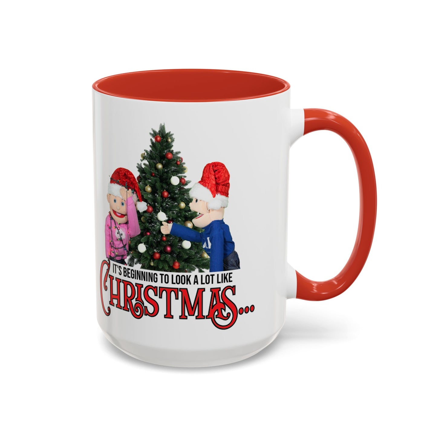 James and Julia Christmas Accent Coffee Mug (11, 15oz)