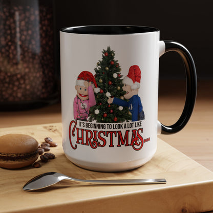 James and Julia Christmas Accent Coffee Mug (11, 15oz)