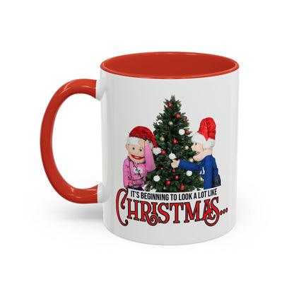 James and Julia Christmas Accent Coffee Mug (11, 15oz)